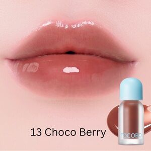 Tocobo 13 Choco Berry Juicy Berry Plumping Lip Oil- vegan, mild minty, warm nude